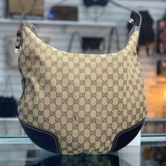 Gucci GG Canvas and Leather Large Princy Hobo - Picture 2 of 11
